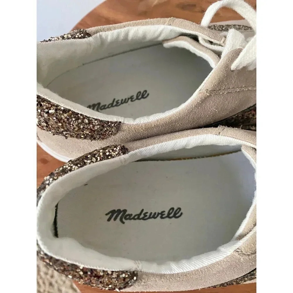 Madewell Shoes Women’s 8 Sidewalk Low Top Glitter Sneakers - Picture 8 of 9